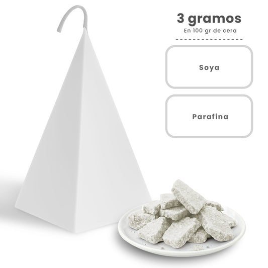 Colorante Sólido para Velas - Tinte en Escamas de Alta Concentración – Color: Blanco - Candle Craft