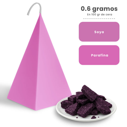 Colorante Sólido para Velas - Tinte en Escamas de Alta Concentración – Color: Rosa - Candle Craft