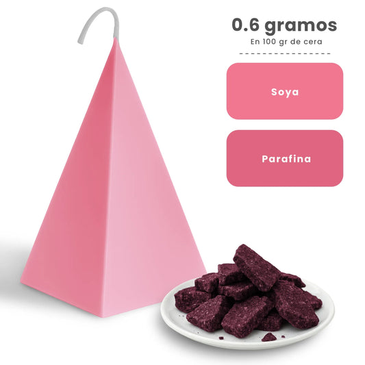 Colorante Sólido para Velas - Tinte en Escamas de Alta Concentración – Color: Rosa Coral - Candle Craft