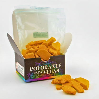 Colorante Sólido para Velas - Tinte en Escamas de Alta Concentración – Color: Amarillo Sol