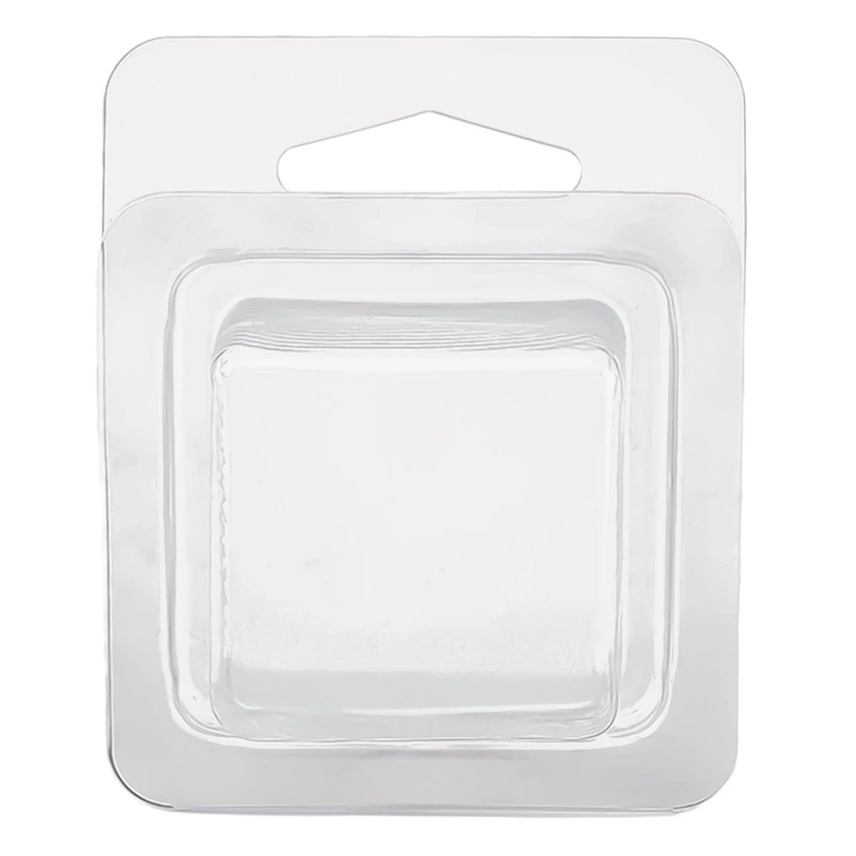 Contenedor para Wax Melt - Clamshell de 1 cavidad cuadrada - Molde / Vaso para cera derretibles cuadrada aromáticas para quemador - Candle Craft