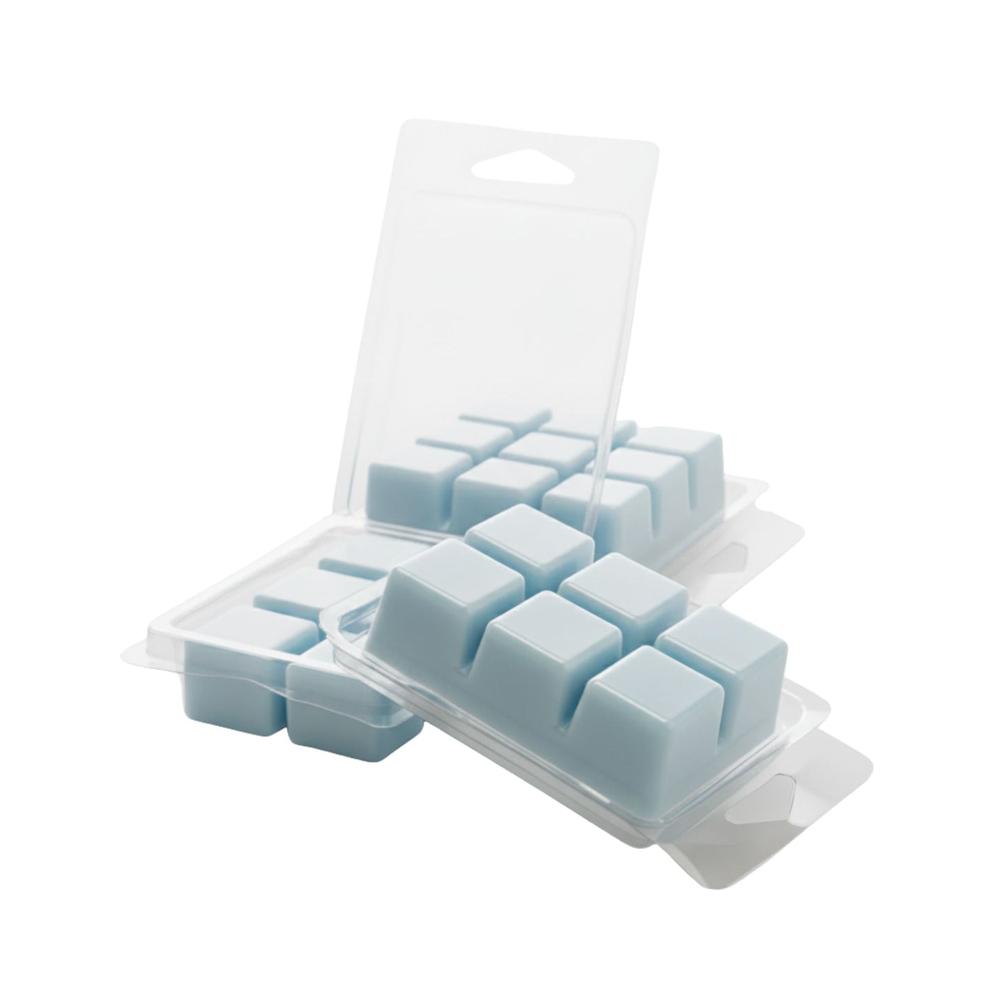 Contenedor para Wax Melt - Clamshell de 6 cavidades rectangulares - Molde / Vaso para cera derretibles en cubos aromáticas para quemador - Candle Craft