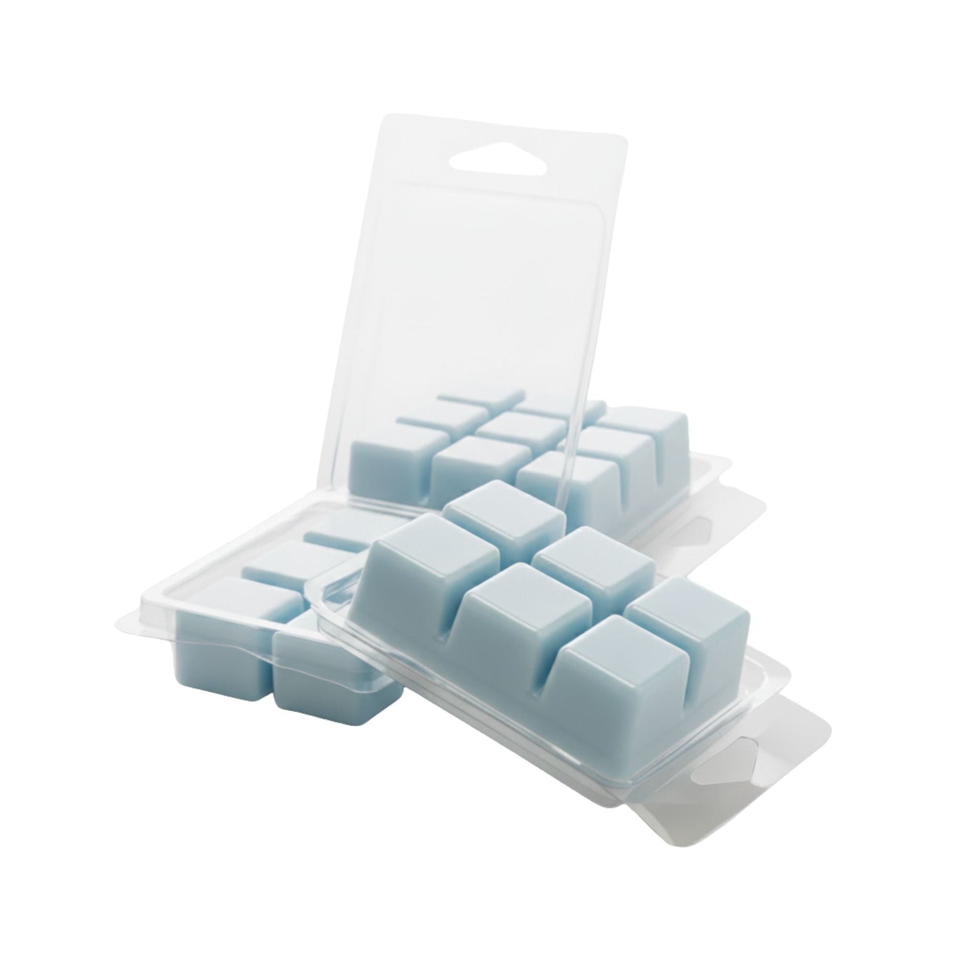 Contenedor para Wax Melt - Clamshell de 6 cavidades rectangulares - Molde / Vaso para cera derretibles en cubos aromáticas para quemador - Candle Craft