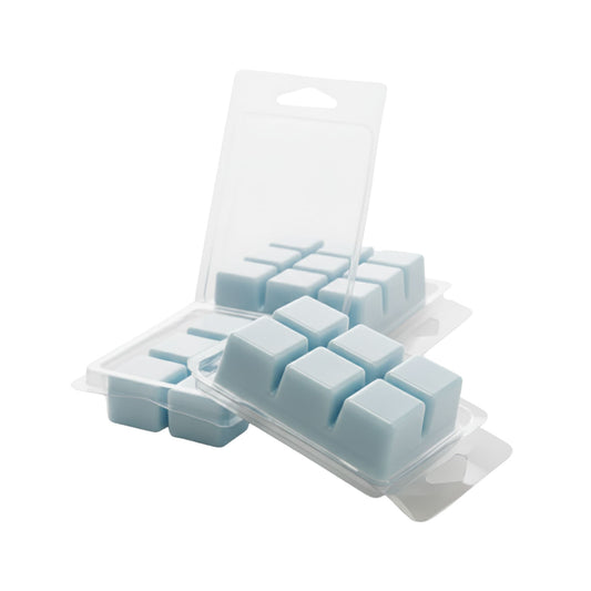 Contenedor para Wax Melt - Clamshell de 6 cavidades rectangulares - Molde / Vaso para cera derretibles en cubos aromáticas para quemador - Candle Craft