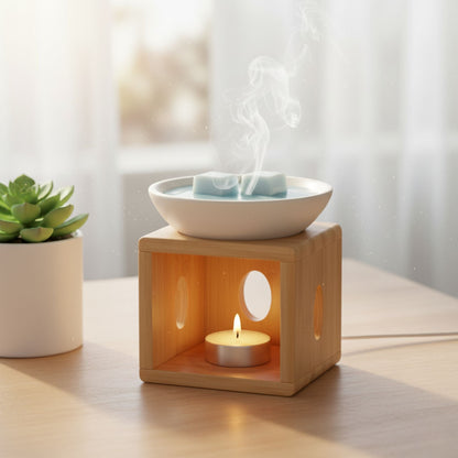 Contenedor para Wax Melt - Clamshell de 6 cavidades rectangulares - Molde / Vaso para cera derretibles en cubos aromáticas para quemador - Candle Craft