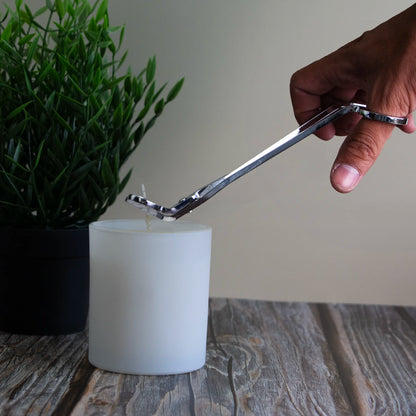 Apagavelas, Cortapabilo y Gancho de Pabilo - Kit de Herramientas para Cuidado de Velas - Plata