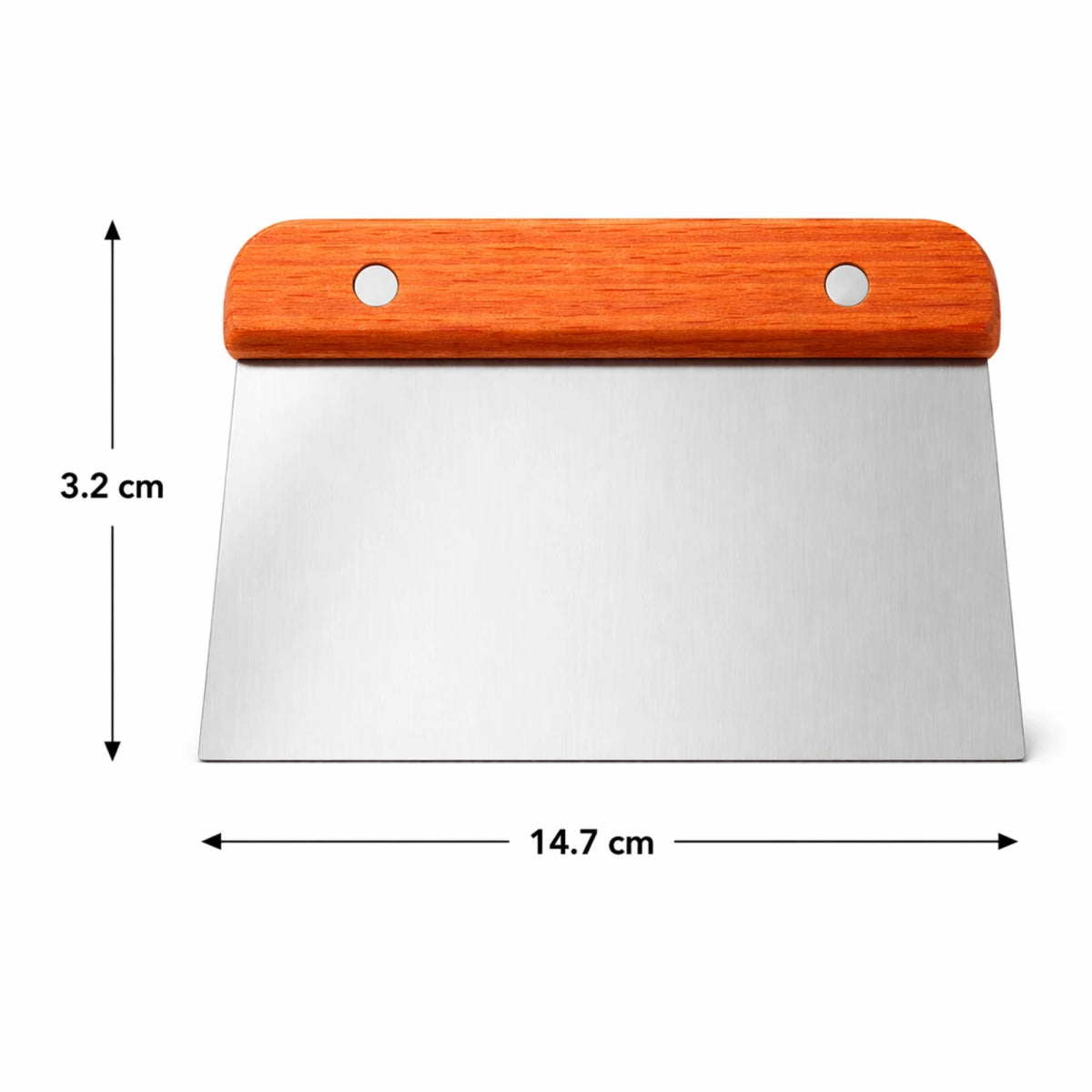 Cortador para Jabones de Acero Inoxidable - Cortador Plano con Mango de Madera para Jabones Artesanales - Candle Craft