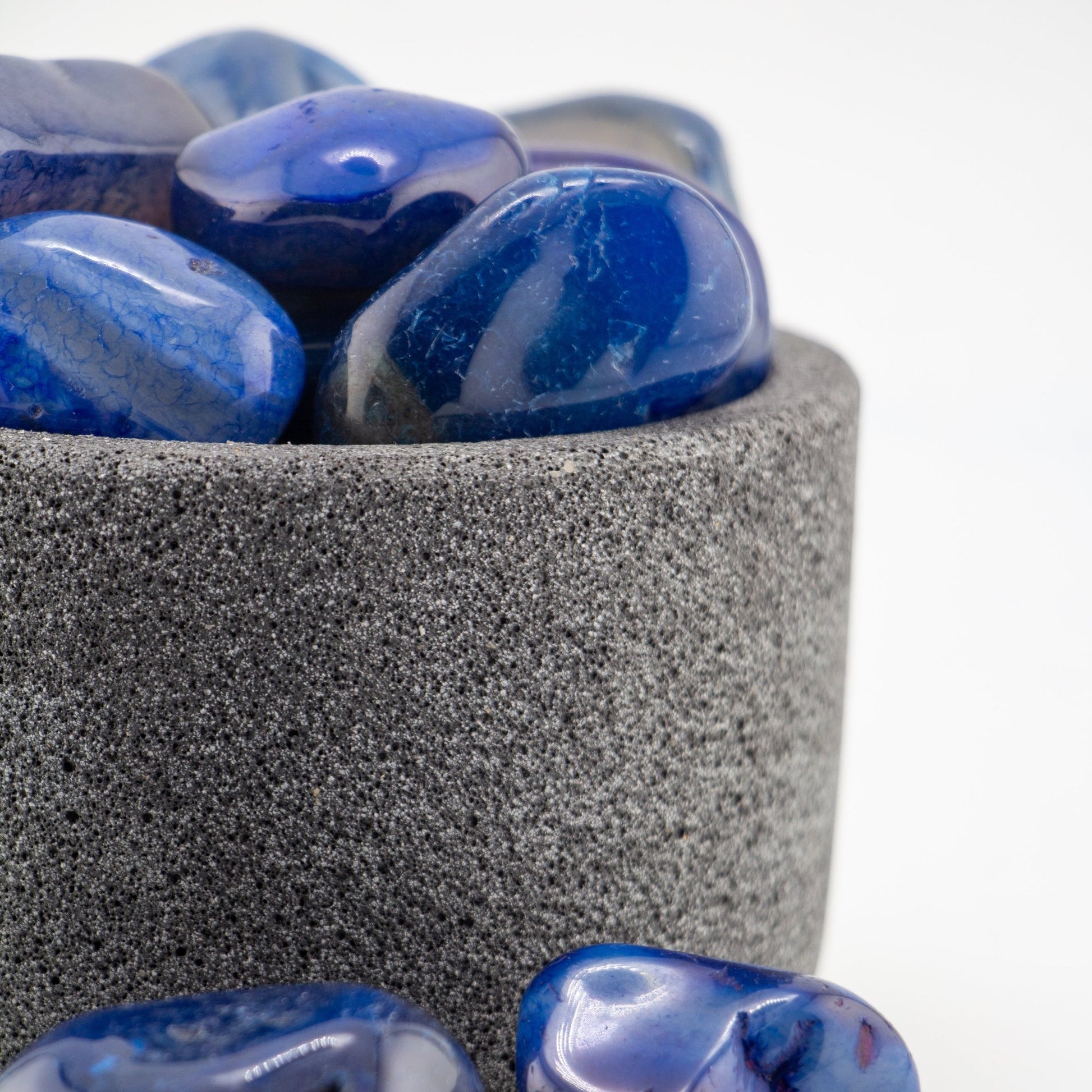 Cuarzo Ágata Azul Pulida – Energía de Serenidad, Comunicación y Armonía para Espacios - Candle Craft