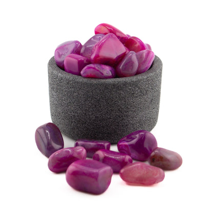 Cuarzo Ágata Rosa Bugambilia Pulido – Piedra Vibrante de Armonía, Amor y Energía Positiva para Velas, Decoración y Rituales - Candle Craft