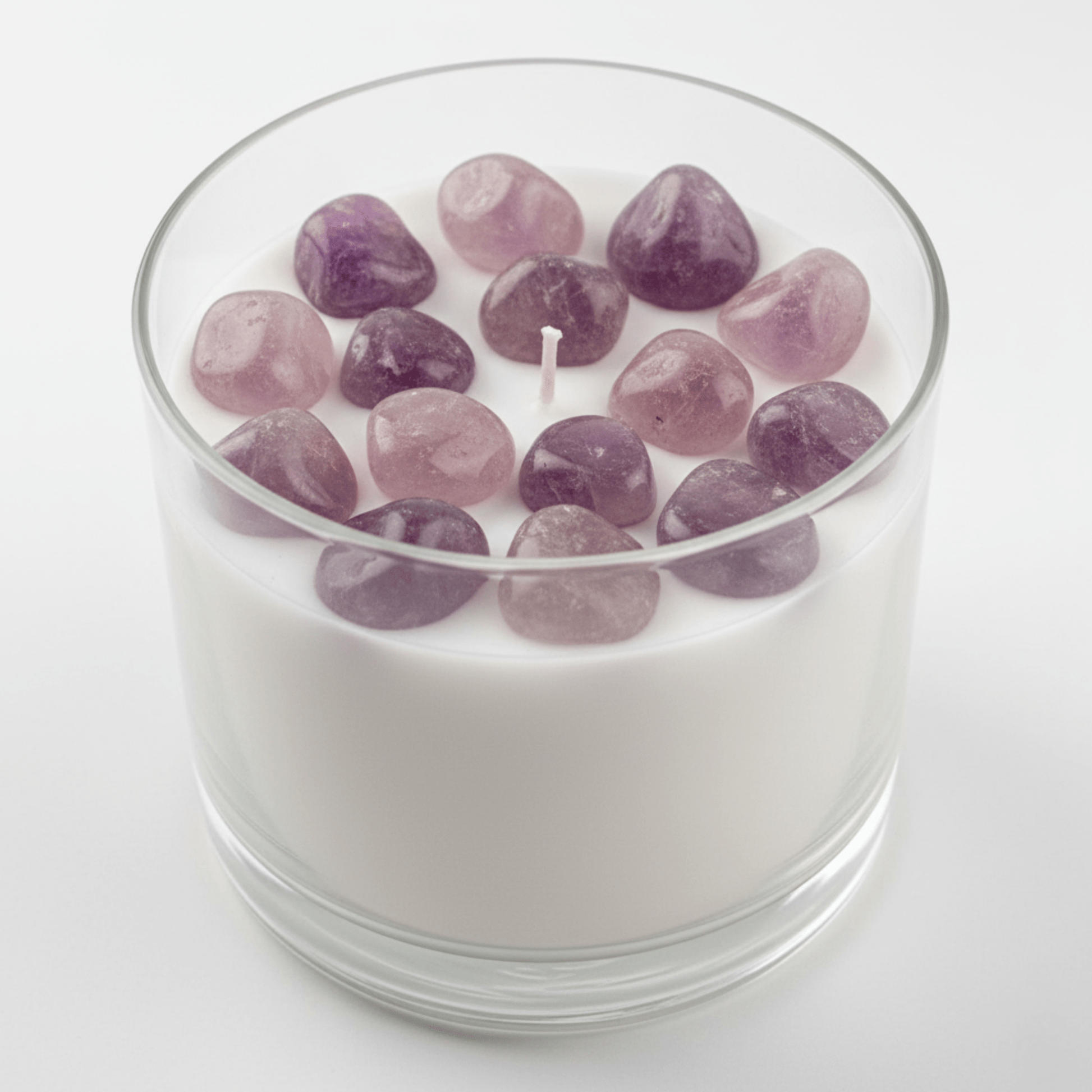 Cuarzo Amatista Morado Pulido – Piedra Preciosa de la Calma y la Protección para Velas y Decoración - Candle Craft