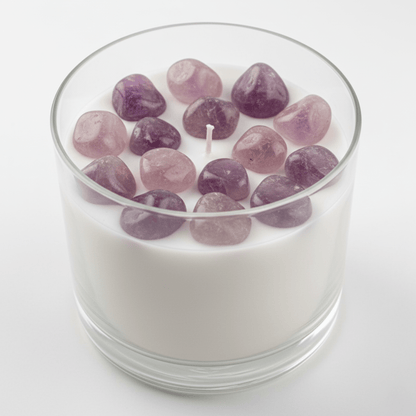 Cuarzo Amatista Morado Pulido – Piedra Preciosa de la Calma y la Protección para Velas y Decoración - Candle Craft