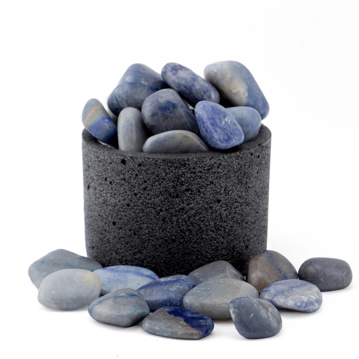 Cuarzo Azul Pulido – Piedra Preciosa de la Calma y la Comunicación para Armonizar Energías - Candle Craft