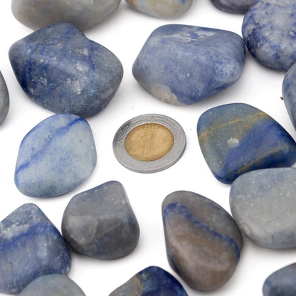 Cuarzo Azul Pulido – Piedra Preciosa de la Calma y la Comunicación para Armonizar Energías - Candle Craft