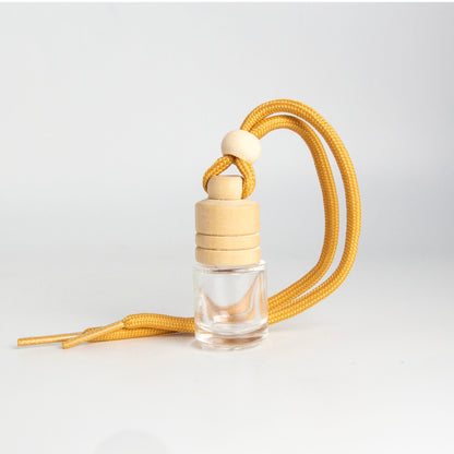 Difusor Aromático / Aromatizante para Auto / Carro – Frasco Colgante Recargable de Vidrio y Madera - Candle Craft