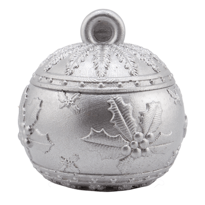 Esfera de Navidad de Concreto para Velas Navideñas 60ml - Plateada (Edición Especial de Navidad) - Candle Craft
