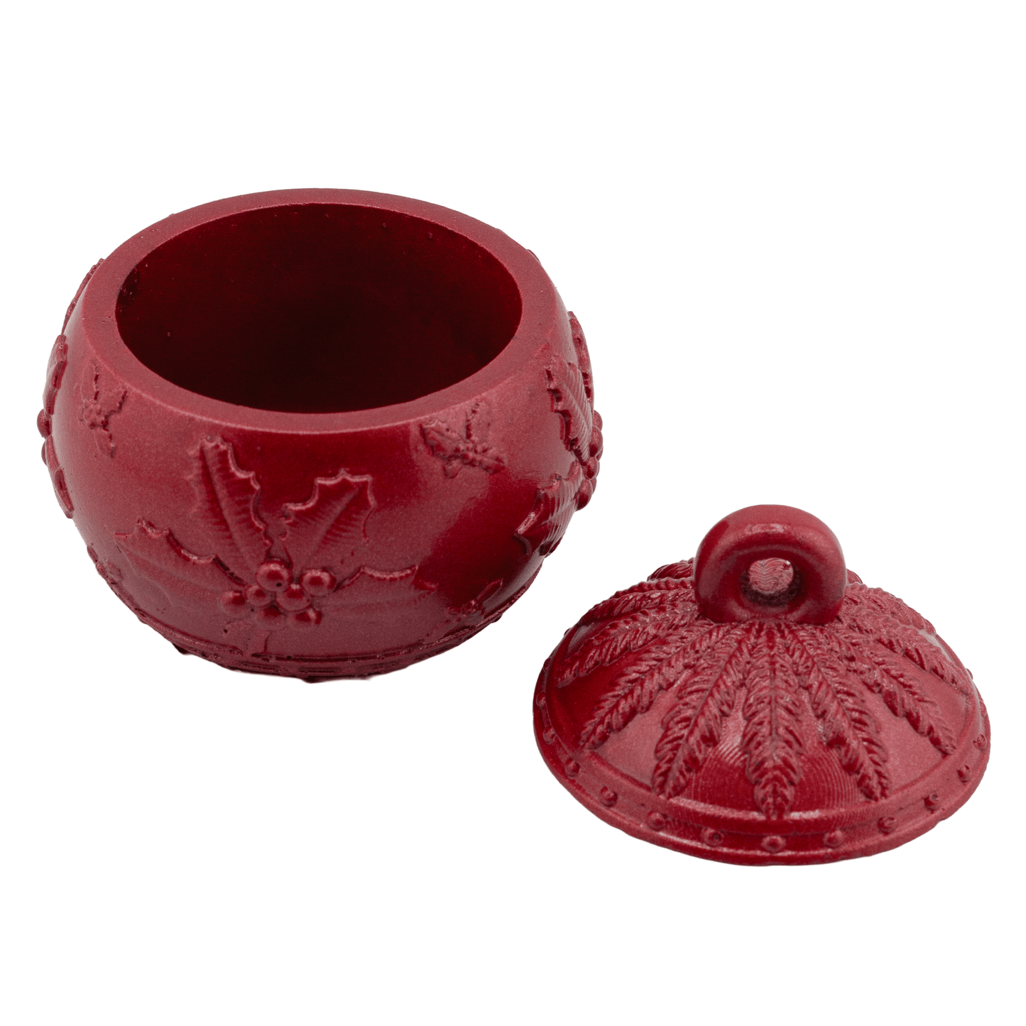 Esfera de Navidad de Concreto para Velas Navideñas 60ml - Roja (Edición Especial de Navidad) - Candle Craft