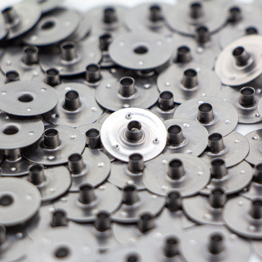 Fichas Metálicas para Pabilo – Portamechas para Velas Artesanales | Soporte de Mecha para Vela - Candle Craft