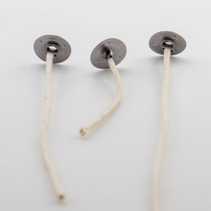 Fichas Metálicas para Pabilo – Portamechas para Velas Artesanales | Soporte de Mecha para Vela - Candle Craft