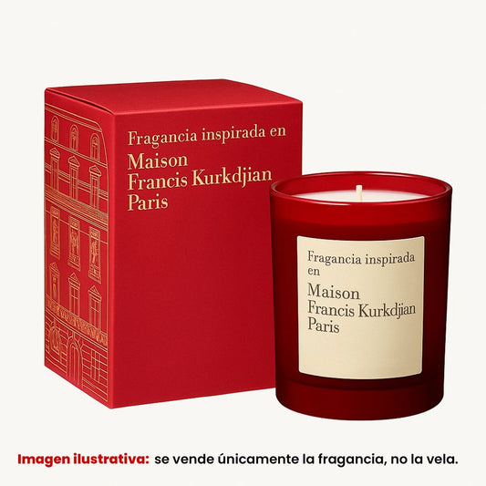 Fragancia Candle Craft - Baccarat Rouge 540 - Inspirada en Maison Francis Kurkdjian® - Candle Craft