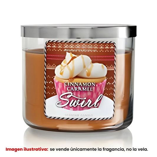 Fragancia Candle Craft - Cinnamon Caramel Swirl - Remolino de Canela y Caramelo - Inspirada en Bath & Body Works (BBW)® / White Barn® - Candle Craft