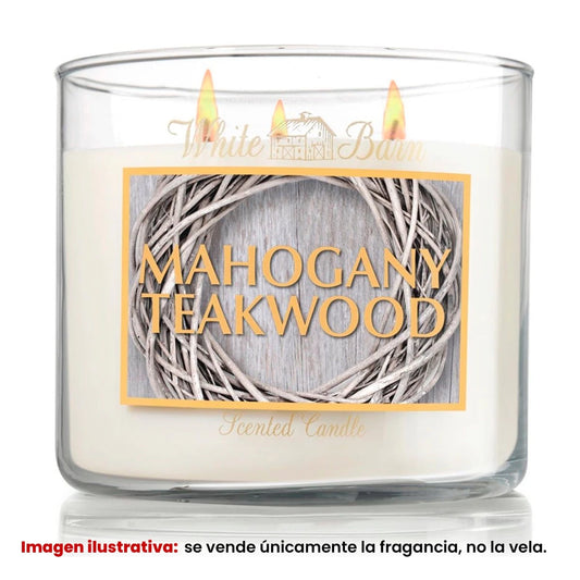 Fragancia Candle Craft - Mahogany Teakwood - Madera de Caoba y Teca - Inspirada en Bath & Body Works (BBW)® / White Barn ® - Candle Craft