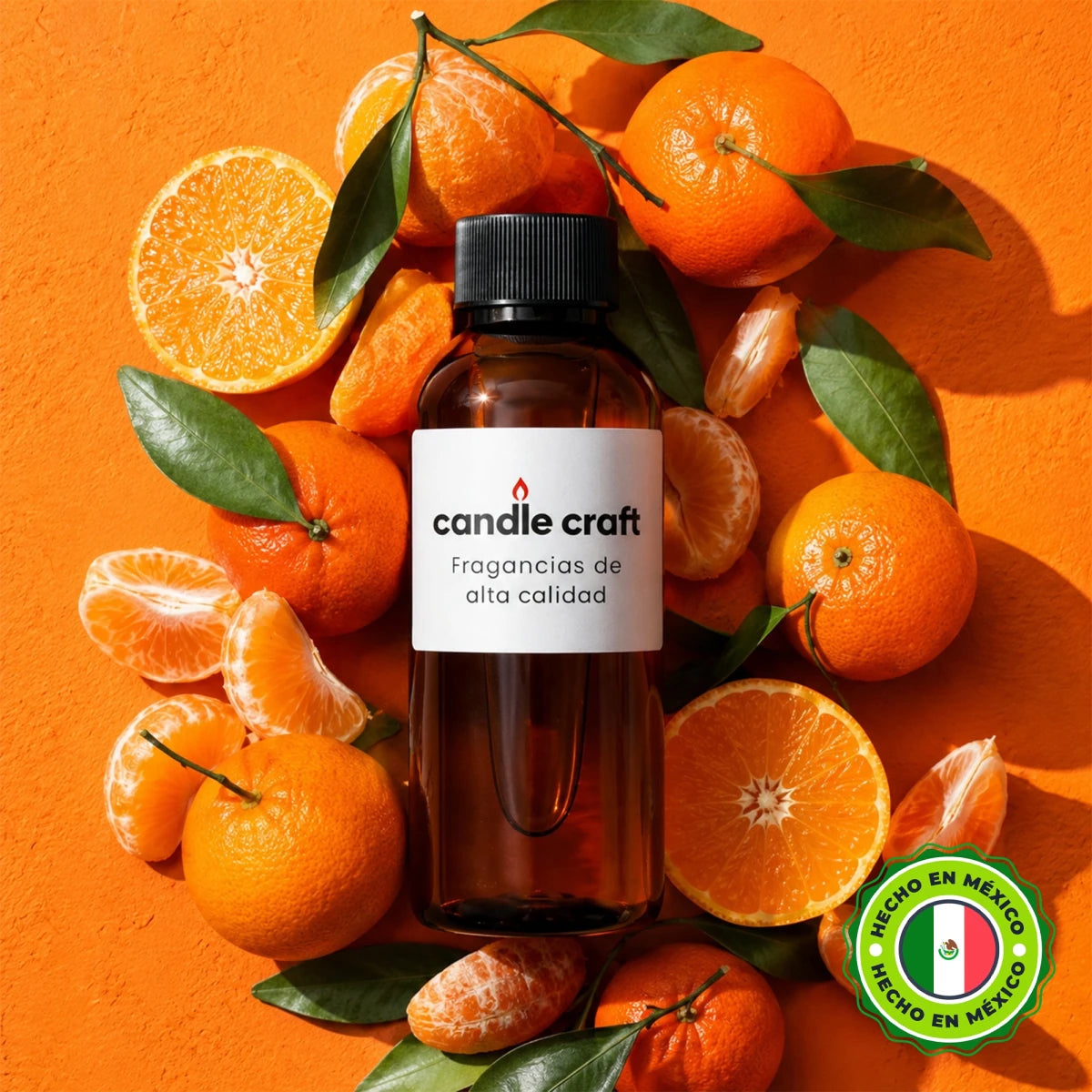Fragancia Candle Craft - Naranja y Mandarina / Naranjina - Esencia para Velas Jabones Difusores y Más - Hecho en México - Candle Craft