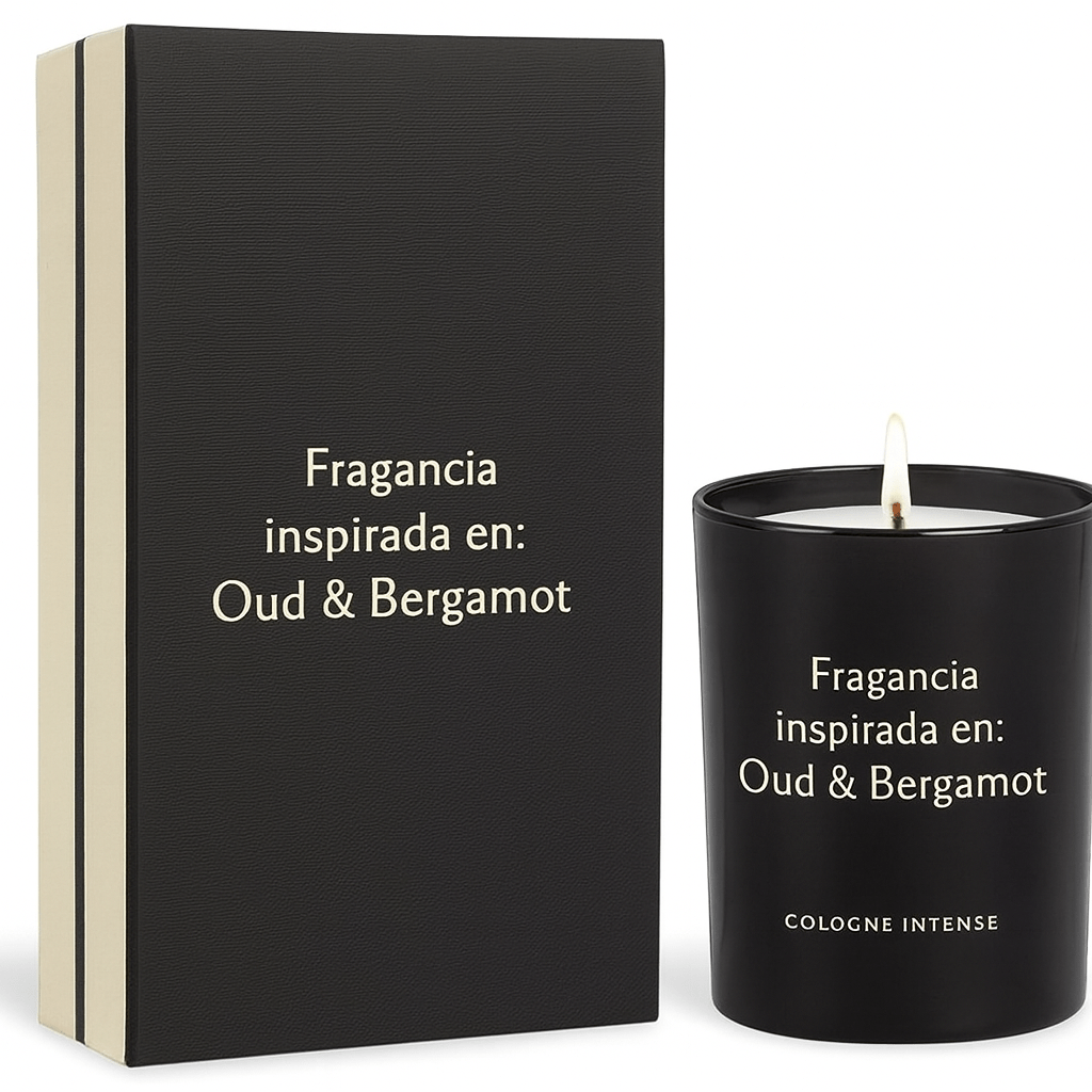 Fragancia Candle Craft - Oud & Bergamot - Madera de Agar y Bergamota - Inspirada en Jo Malone® - Candle Craft