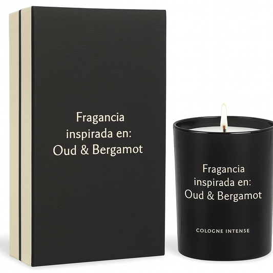 Fragancia Candle Craft - Oud & Bergamot - Madera de Agar y Bergamota - Inspirada en Jo Malone® - Candle Craft