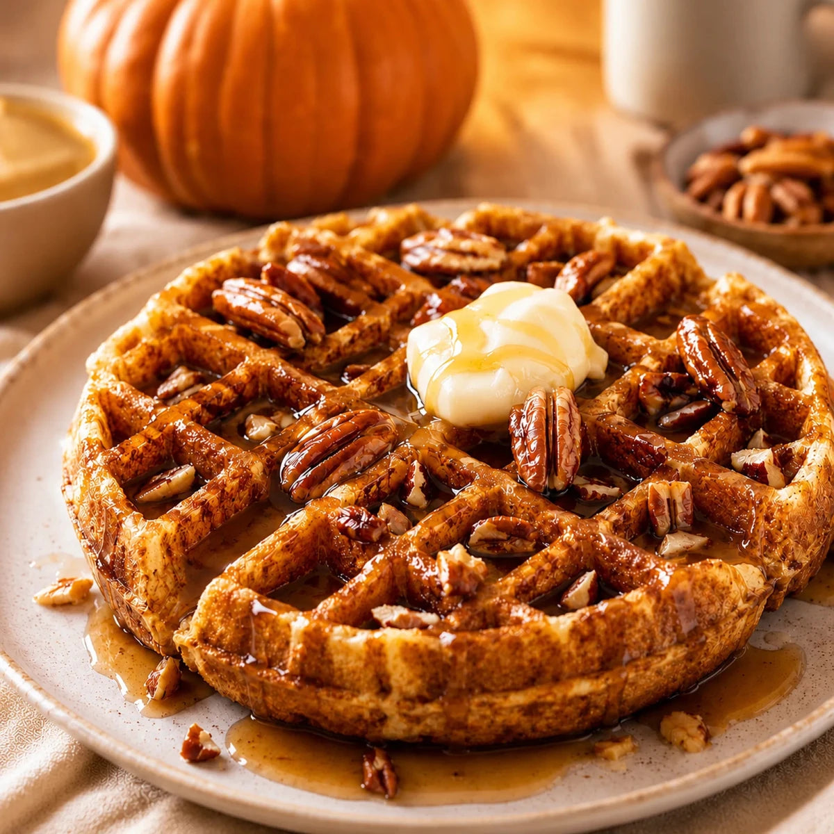 Fragancia Candle Craft - Pumpkin Pecan Waffles - Waffles de Calabaza y Nuez Pacana - Inspirada en Bath & Body Works (BBW)® / White Barn ® - Candle Craft