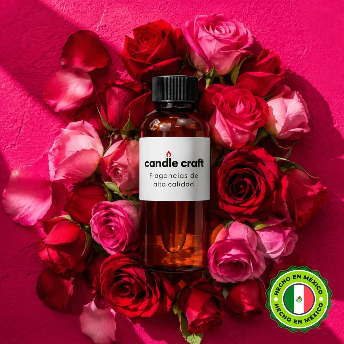 Fragancia Candle Craft - Rosa Mexicana - Esencia para Velas Jabones Difusores y Más - Hecho en México - Candle Craft