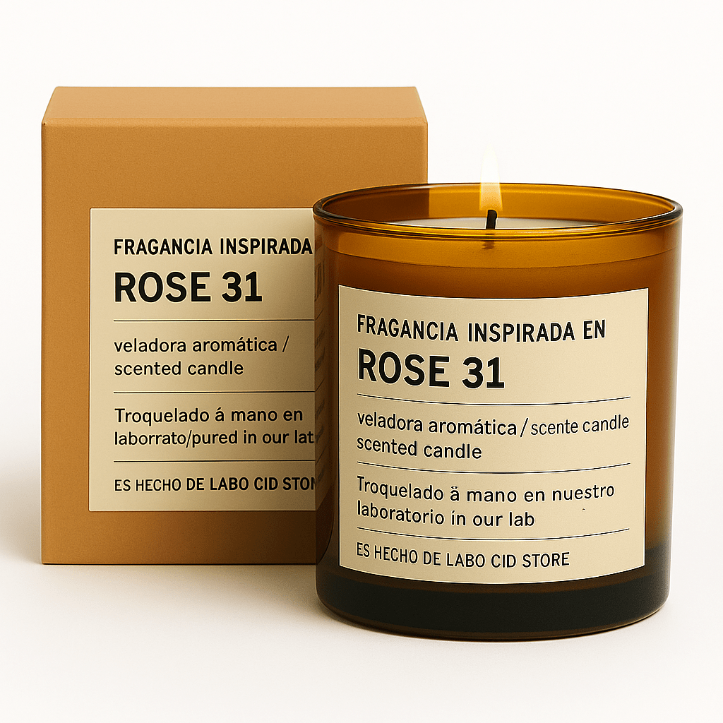 Fragancia Candle Craft - Rose 31 - Rosa 31 - Inspirada en Le Labo® - Candle Craft
