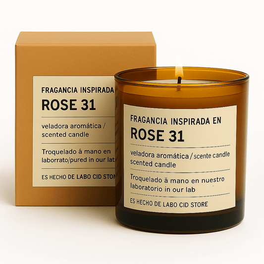 Fragancia Candle Craft - Rose 31 - Rosa 31 - Inspirada en Le Labo® - Candle Craft