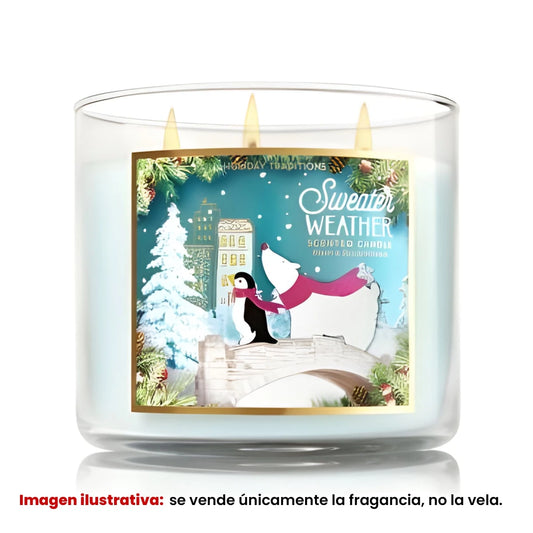 Fragancia Candle Craft - Sweater Weather - Tiempo de Suéter - Inspirada en Bath & Body Works (BBW)® / White Barn® - Candle Craft