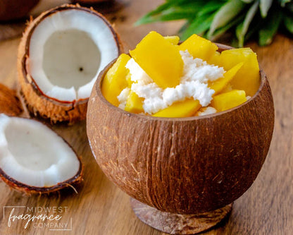 Fragancia Midwest Fragrance Company - Mango + Coconut Milk - mango Mango y Leche de Coco - Importado de USA - Candle Craft