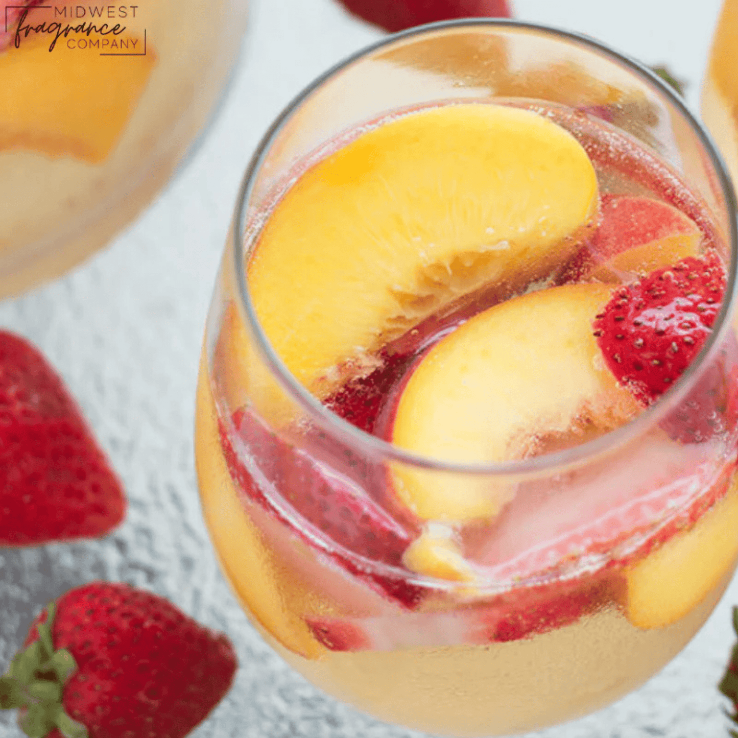 Fragancia Midwest Fragrance Company - Strawberry Peach Champagne - Champaña Fresa Durazno - Importado de USA - Candle Craft