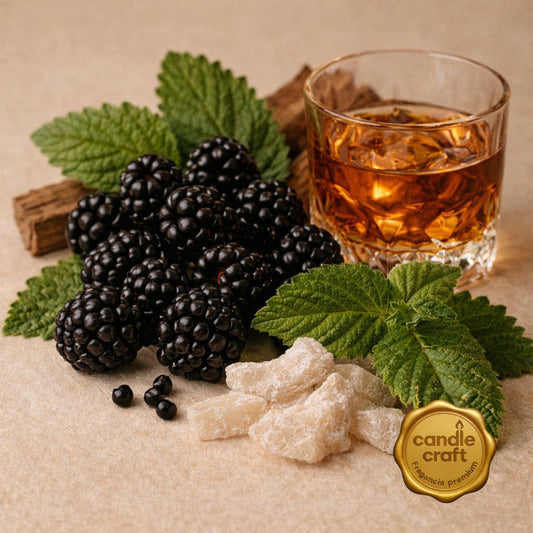 Fragancias Candle Craft Premium - Blackberry & Rum - Zarzamora y Ron - Importado de USA - Candle Craft