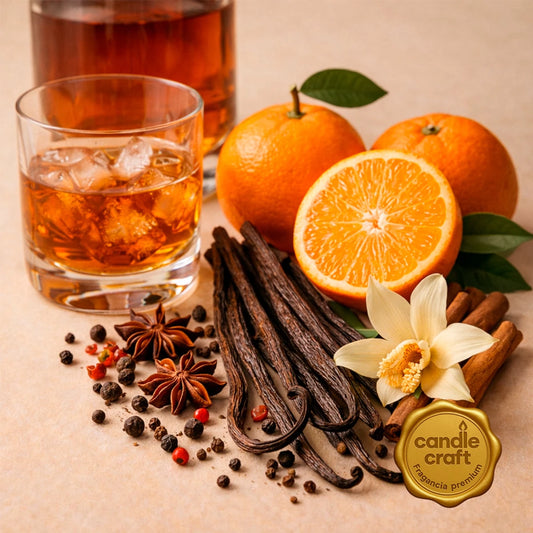 Fragancias Candle Craft Premium - Bourbon Neroli Twist - Twist de Neroli Bourbon - Importado de USA - Candle Craft