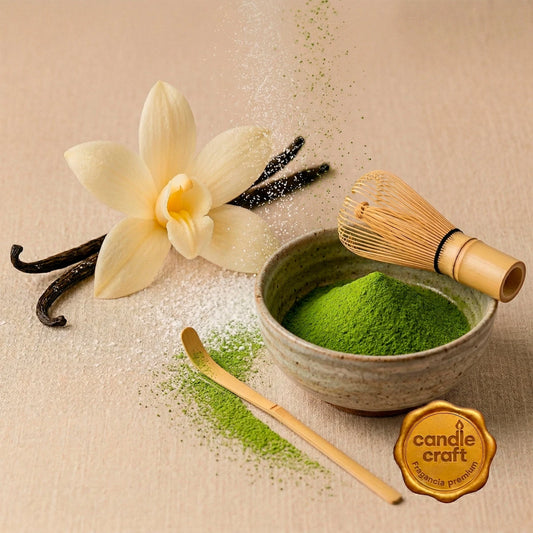 Fragancias Candle Craft Premium – Golden Vanilla & Matcha – Vainilla Dorada & Matcha - Inspirada en Narcotica® - Candle Craft