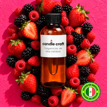Fragancia Candle Craft - Frutos Rojos - Esencia para Velas Jabones Difusores y Más - Hecho en México