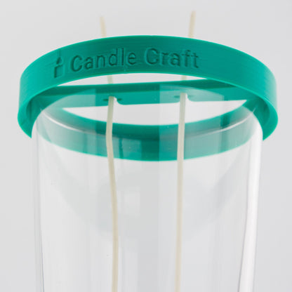 Herramienta para Centrado de Pabilos para Dos Mechas - Soporte de Mechas (Wick Holder) - Verde - Tamaño: L para 2 Pabilos - Candle Craft