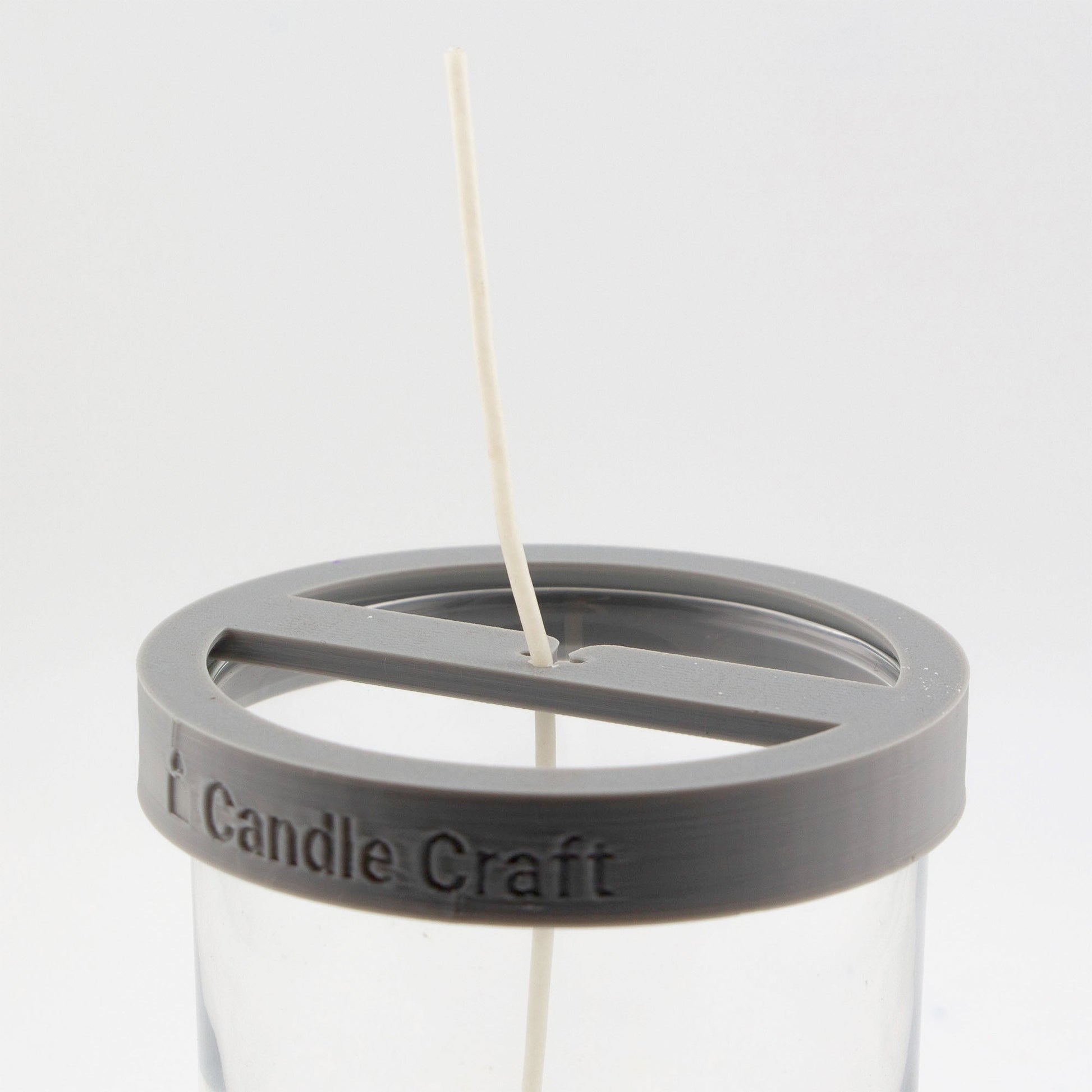 Herramienta para Centrado de Pabilos - Soporte de Mechas (Wick Holder) - Gris - Tamaño: L 1 Pabilo - Candle Craft