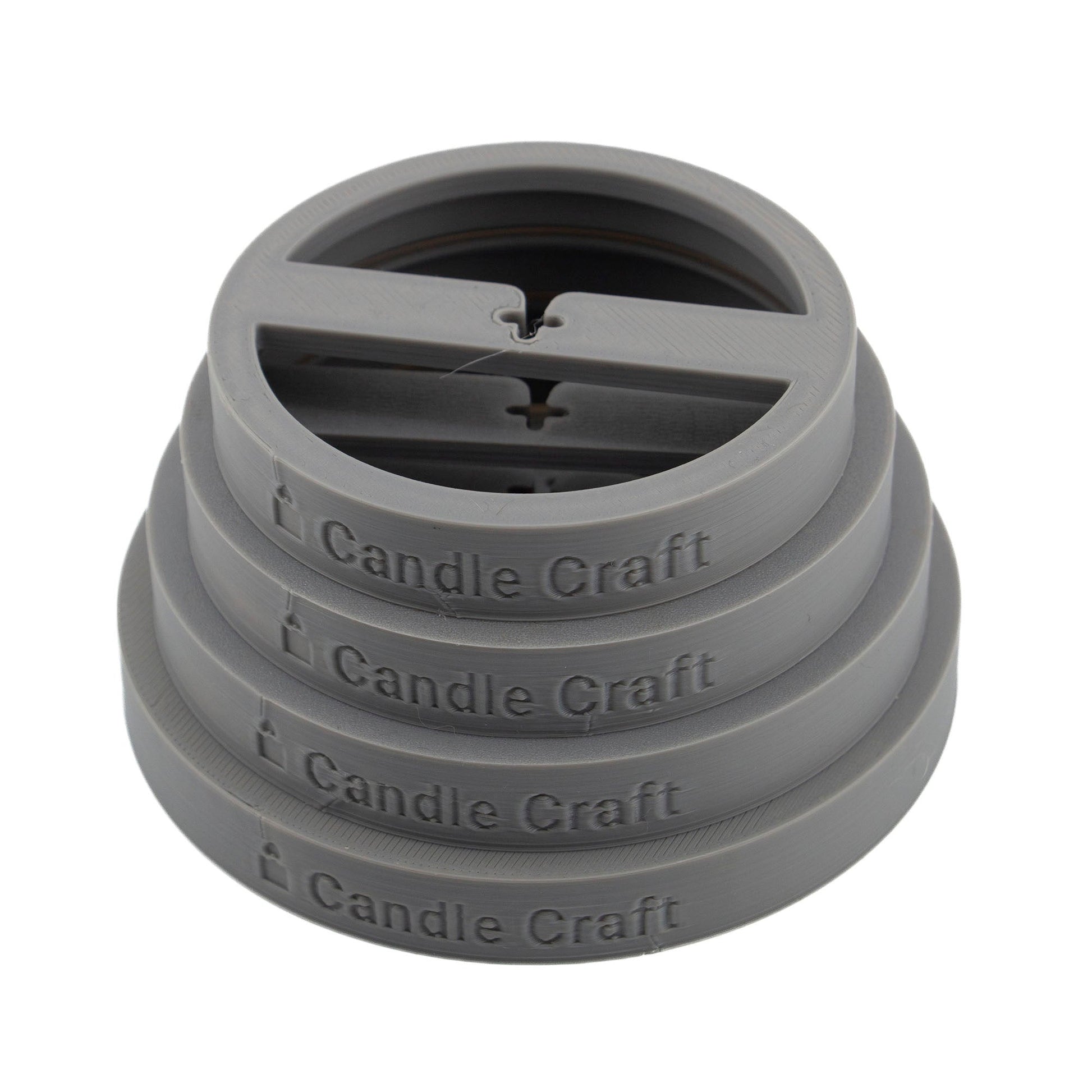 Herramienta para Centrado de Pabilos - Soporte de Mechas (Wick Holder) - Gris - Tamaño: M - Candle Craft