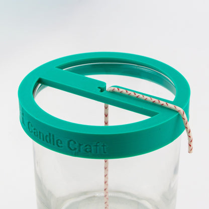 Herramienta para Centrado de Pabilos - Soporte de Mechas (Wick Holder) - Verde - Tamaño: L 1 Pabilo - Candle Craft