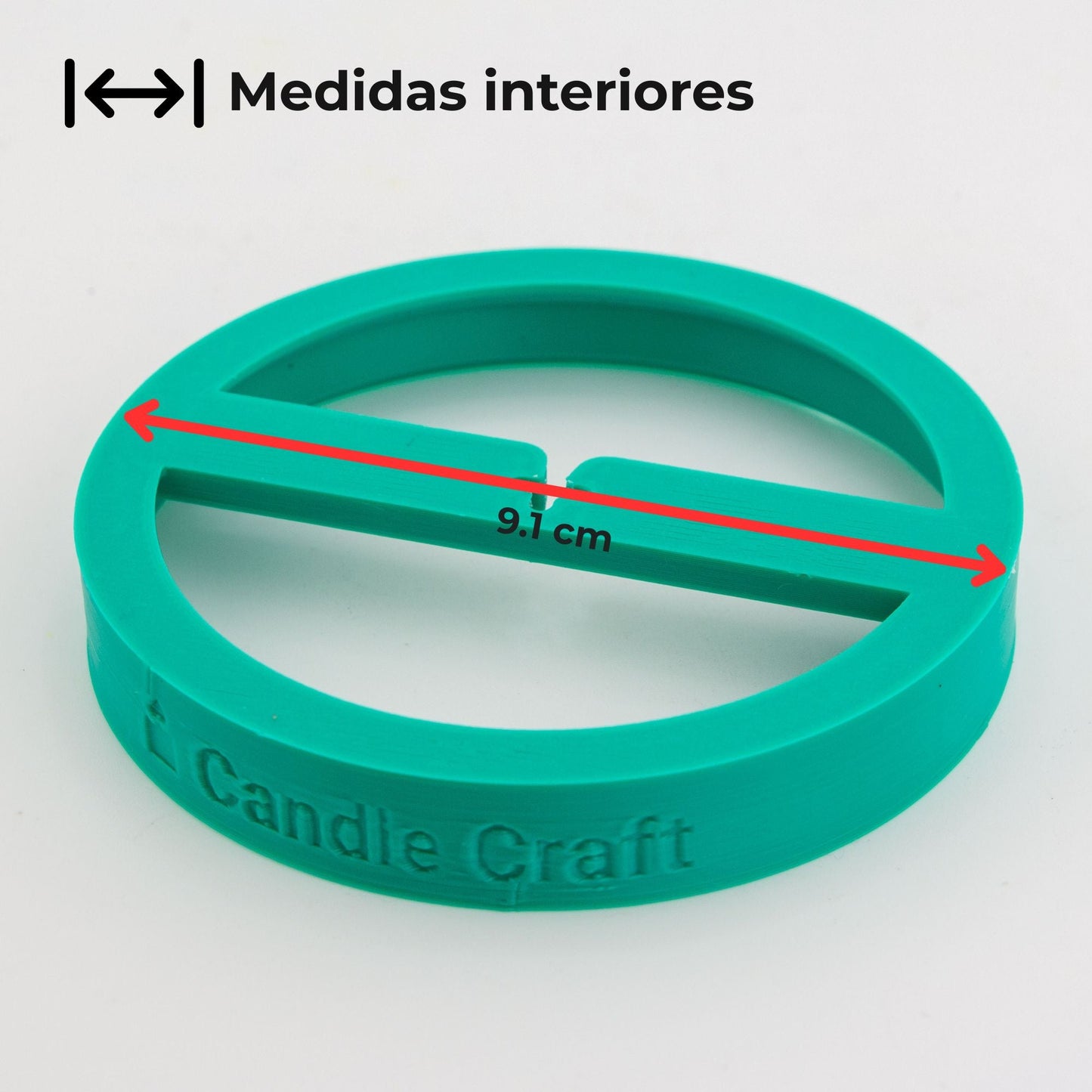 Herramienta para Centrado de Pabilos - Soporte de Mechas (Wick Holder) - Verde - Tamaño: L 1 Pabilo - Candle Craft