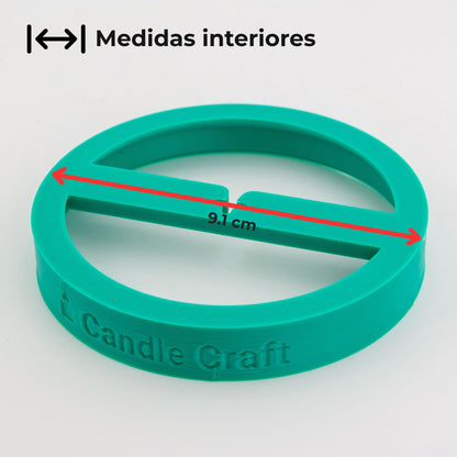 Herramienta para Centrado de Pabilos - Soporte de Mechas (Wick Holder) - Verde - Tamaño: L 1 Pabilo - Candle Craft