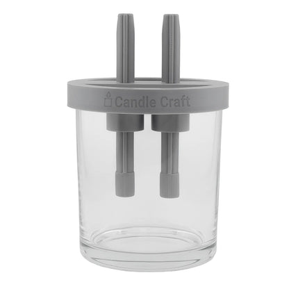 Herramienta para Centrado y Fijado para 2 Pabilos (Wick Setter) - Gris - Tamaño: L - Candle Craft