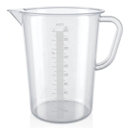 Jarra Medidora de Plástico con Pico Vertedor - Jarra con Boquilla para Verter Cera - 2 Litros - Candle Craft