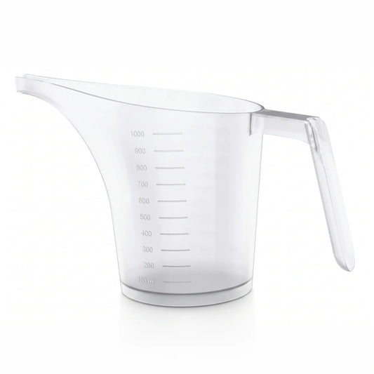Jarra de plástico con pico vertedor largo - 1 Litro