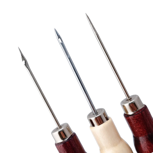 Kit de 3 Piezas - Agujas Perforadoras - Perforadores para Moldes de Silicon para Velas - Perforador para Mecha de Velas Artesanales - Candle Craft