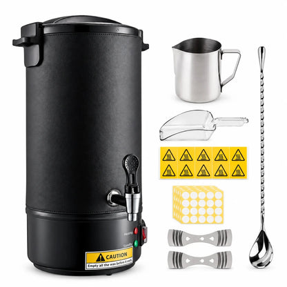 Kit Fundidor de Cera de 10 L – Derretidor de Cera Eléctrico Profesional con Llave Dispensadora hasta 110°C – Wax Melter para Velas Artesanales - Candle Craft